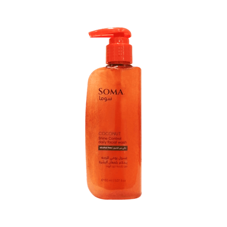 غسول الوجه سوما بجوز الهند 150 مل-SOMA FACIAL WASH COCONUT 150ML