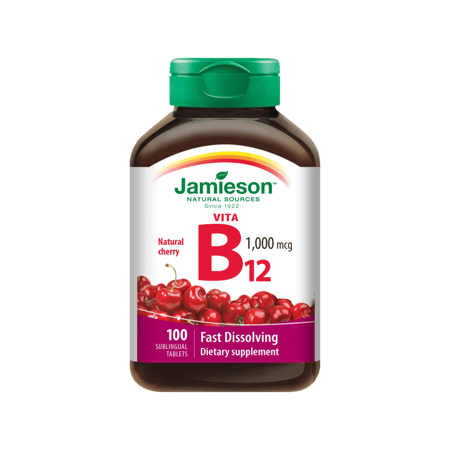 جاميسون فيتا ب12 1000 ميكروجرام 100 قرص-JAMIESON VITA B12 1000MCG 100TAB
