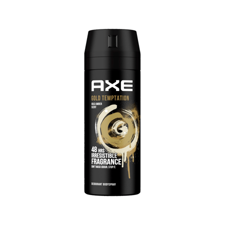 اكس سبراي مزيل للتعرق 150 مل جولد تيمبايشن-AXE BODY SPRAY GOLD TEMPTATION 150ML