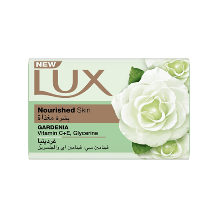 صابونة لوكس 120 جرام - بشرة مغذية - غاردينيا-LUX SOAP BAR 120GM NOURISHED SKIN GARDENIA