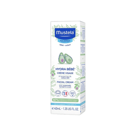 موستيلا هيدرا بيبي كريم ترطيب للأطفال 40 مل-MUSTELA HYDRABEBE FACIAL CREAM 40ML