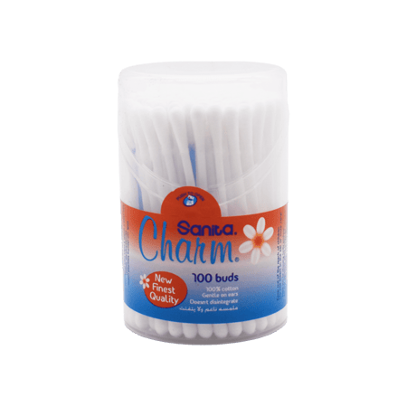 شارم قطن 100 حبة-CHARM COTTON 100 BUDS