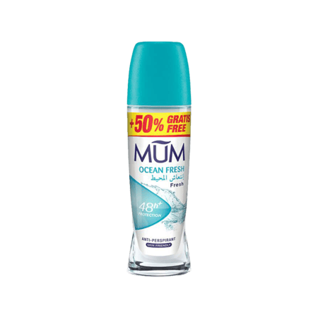 مام مزيل عرق رول أوشن فريش 75 مل-MUM DEO ROLL-ON (OCEAN FRESH) 75ml+50 free