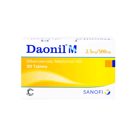 داونيل اقراص 2.5 /500 مجم-DAONIL M TAB 2.5/500 MG