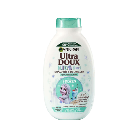 شامبو غارنييه يو/دي للأطفال 2 في 1 برائحة الشوفان ومزيل العرق 400 مل-GARNIER U/D KIDS 2 IN 1 SHAM. & DETAN. OAT DELICACY 400ML