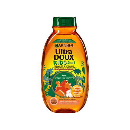 غارنييه يو/دي للأطفال 2 في 1 شامبو وبلسم للشعر بالمشمش 400 مل-GARNIER U/D KIDS 2 IN 1 SHAM. & DETAN. APRICOT 400ML