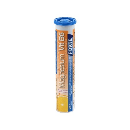 ماغنسيوم فيتامين بي6 بنكهة البرتقال 20قرص فوار-MAGNESIUM VIT B6 ORANGE FLAVOUR 20EFFER TAB
