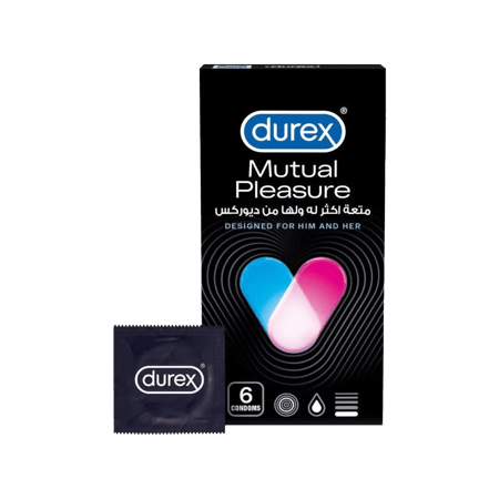 ديوركس واقي متعة متبادلة 6 حبات-DUREX MUTUAL PLEASURE 6''