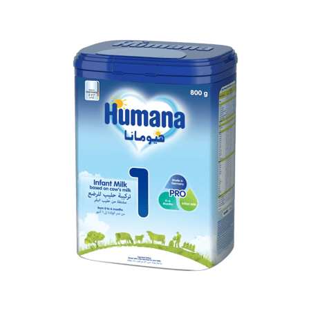 هيومانا، حليب أطفال، مرحلة 1 800*4-HUMANA MILK NO-1 4X800 GM