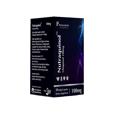 نيوتراكينول يوبيكينول 100 مجم كبسول-NUTRAQUINOL UBIQUINOL 100MG
