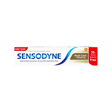 سنسوداين معجون أسنان عناية متعددة مع تبييض 100ملى 33 مجاناً-SENSODYNE MULTI CARE WHITENING 100 ML 33  EXTRA