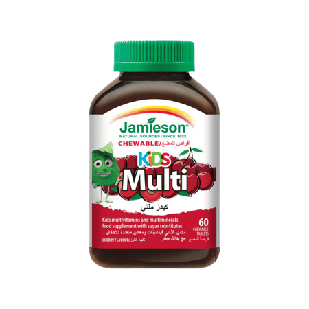 جاميسون  فيتامينات متعددة للأطفال 60اقراص للمضغ-JAMIESON KIDS CHEWABLE MULTI 60CHEWABLE TAB