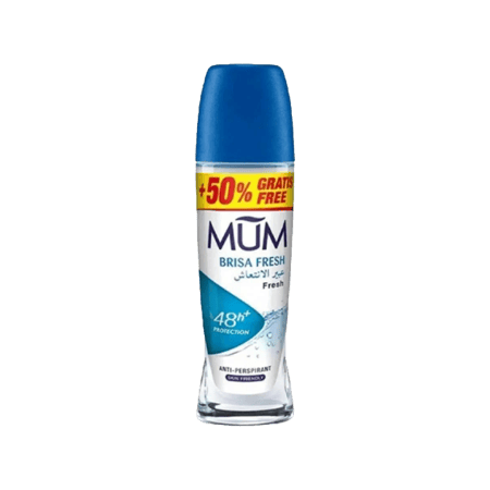 مام ديو رول أون بريسا فريش (أزرق بارد) 50 مل 75 مل-MUM DEO ROLL-ON (BRISA FRESH) 75ml+50 free