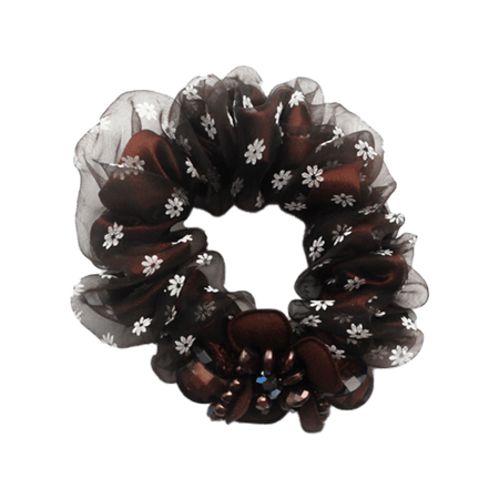 باسكير فرشاة الشعر البني مع حزمة الماس وزهرة 1-BASICARE BROWN HAIR SCRU WITH DIAMOND&FLOWER PACK 1