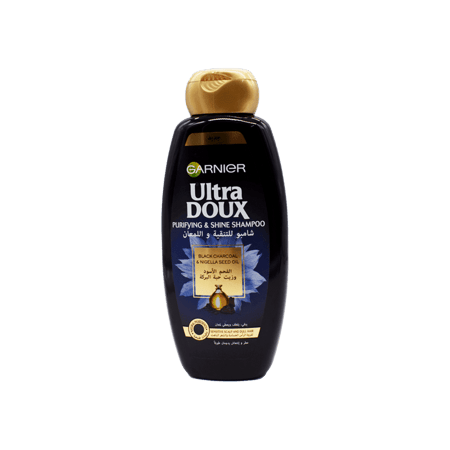 غارنييه الترا دوكس شامبو من الفحم الأسود  400 مل-GARNIER U/D BLACK CHARCOAL SHAMPOO 400 ML