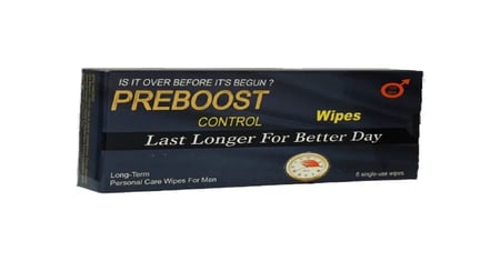 بريبوست مناديل للرجال لتأخير القذف-PREBOOST MEN WIPES