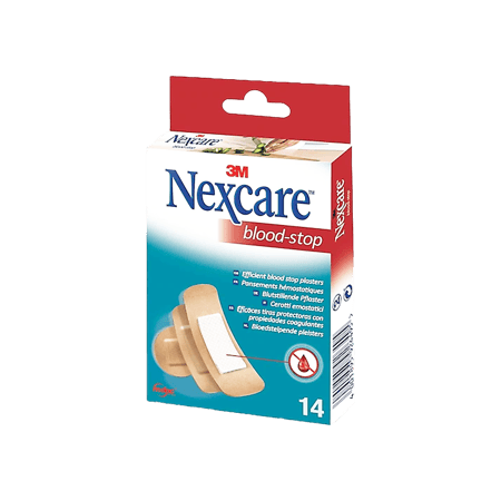 نيكسكير ثري ام لصقات 14 حبة-NEXCARE BLOOD-STOP 14''