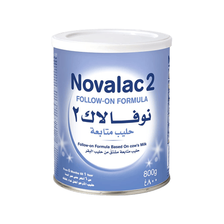 نوفولاك رقم 2 حليب للأطفال 800 جرام-NOVALAC NO-2  800GM