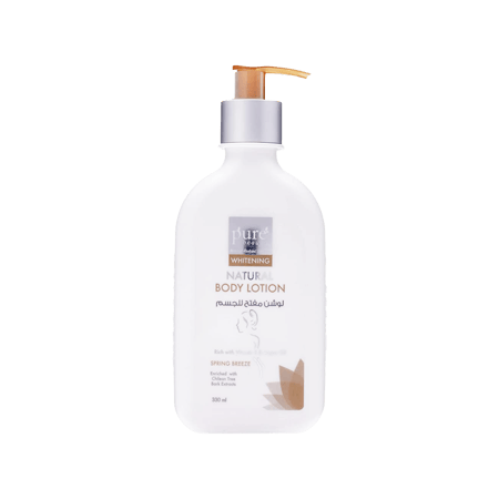 بيور لوشن تفتيح الجسم غني بفيتامين هاء وزيت الأرغان 330 مللي-PURE W/BODY LOTION (SPRING BREEZ) 330 ML