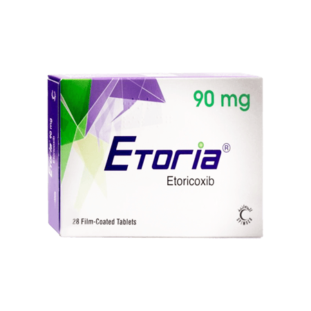 ايتوريا 90 مجم 28 قرص مسكن ومضاد للالتهاب-ETORIA 90MG 28TAB