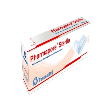 فارمابور ضماد10×5 سم شاش مع لاصق-PHARMAPORE 10 X 5 CM