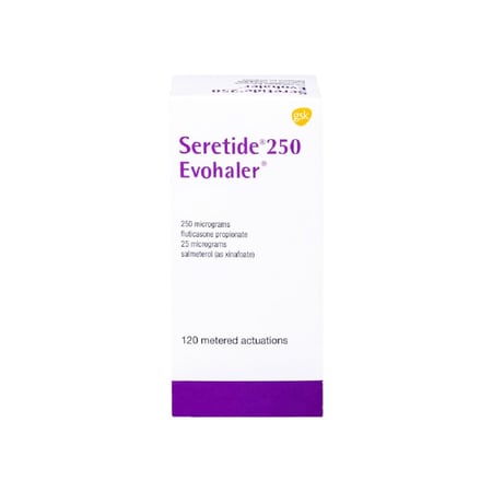سيريتيد 250 ايفوهالير-SERETIDE 250 EVOHALER (250/25mcg)