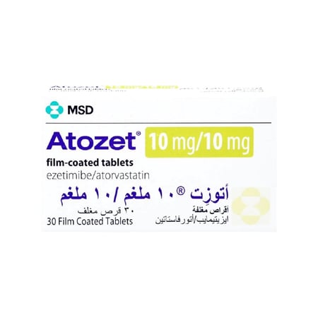 اتوزيت 10/10 مجم 30 قرص-ATOZET 10MG/10MG 30TAB