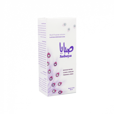 صابايا محلول منظف للعدسات 100 مللي-SABAYA SOLUTION 100 ML