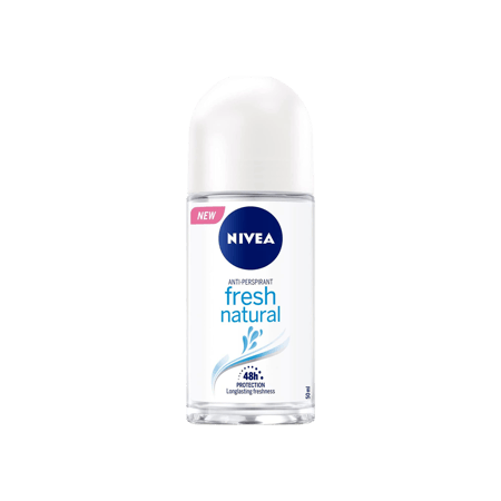 نيفيا رول اون مزيل لرائحة التعرق 50 مللي انتعاش الطبيعة-NIVEA ROLL-ON (FRESH NATURAL) 50 ML