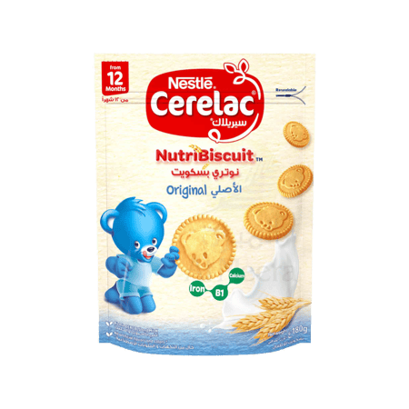 سيريلاك نيوتري بسكوت اصلي180 جرام-CERELAC NUTRIBISCUIT ORIGINAL 180 GM