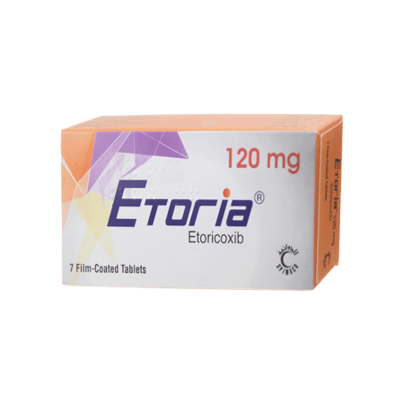 ايتوريا 120 مجم 7 أقراص مسكن ومضاد للالتهاب-ETORIA 120MG 7TAB