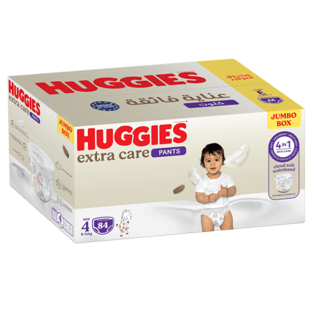 هجيز جامبو بوكس   كلوت  ​​رقم 4 - 84 حفاض-HUGGIES JUMBO BOX CULOTTES NO-4 84'