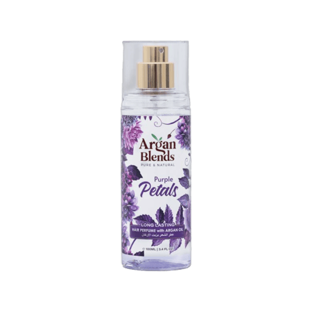 أرجان بليندز عطر الشعر بزيت الأرغان 100مل-ARGAN BLENDS HAIR PERFUME (PURPLE PETALS) 100 ML