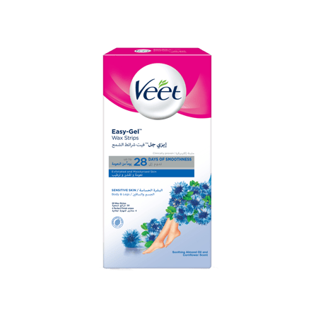 ڤيت شرائح واكس 20 شريحة للبشرة الحساسة-VEET WAX STRIPS 20 BODY&LEGS (SENSITIVE)