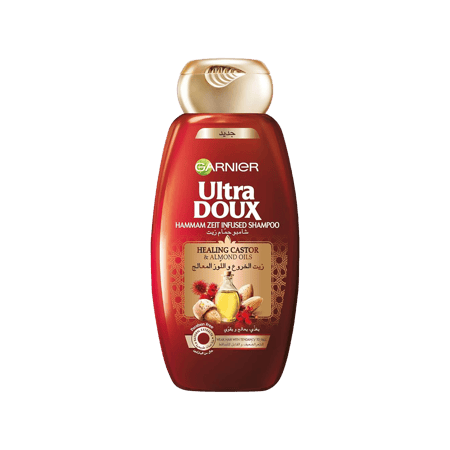 غارنييه شامبو بزيت الخروع 400 مللي-GARNIER U/D SHAMPO HEALING CASTOR 400 ML