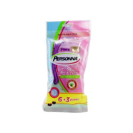 بيرسونا بيكيني ماكينة حلاقة للسيدات 9 حبات-PERSONNA BIKNI 9 RAZOR
