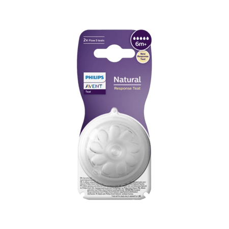 أفنت حلمة تدفق الاستجابة الطبيعية ، +6 أشهر-AVENT NATURAL RESPONSE TEAT 6M+ SCY965/02