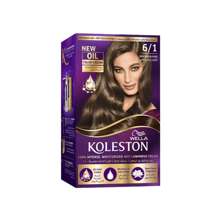 كوليستون مجموعة صبغة للشعر أشقر رمادي داكن (6/1)-KOLESTON KIT 6/1