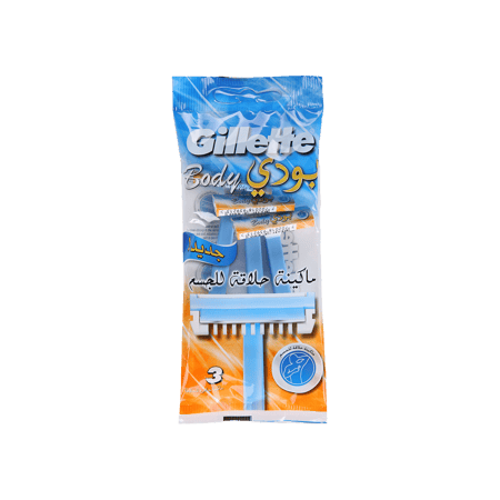 جيليت أمواس حلاقة 3حبات-GILLETTE BODY RAZOR''S 3''S