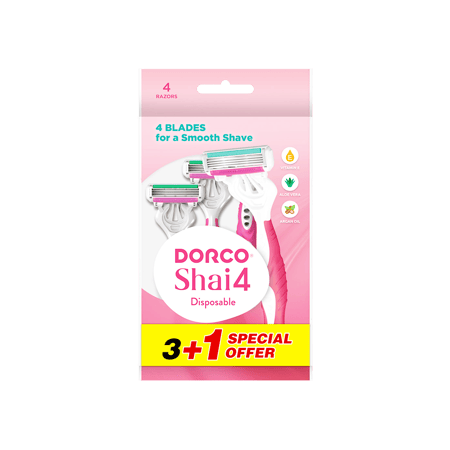 دوركو شفرات حلاقة 3+1 حبة-DORCO SHAI4 DISPOSABLE 3+1