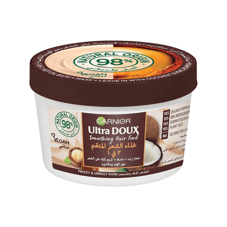 غارنييه اللترا دوكس تنعيم للشعر 390 مل-GARNIER U/D SMOOTHING HAIR FOOD 390ML