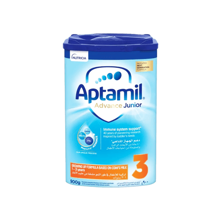 ابتاميل جونيور حليب بودرة للأطفال رقم 3 حجم 900 جرام-APTAMIL JUNIOR NO-3 900 GM