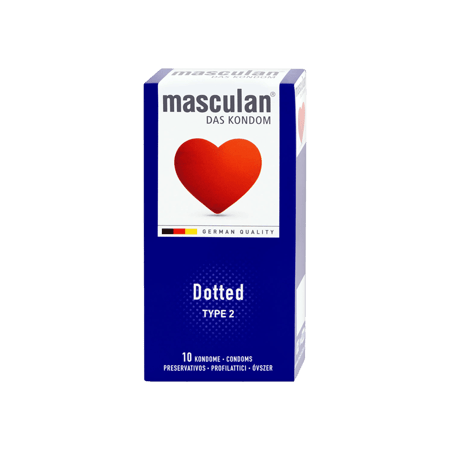ماسكولان واقي ذكري محبب  10 حبات-MASCULAN DOTTED 10''S