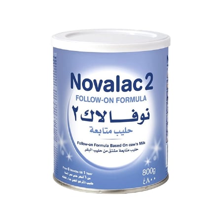 نوفولاك رقم 2 حليب للأطفال 800 جرام-NOVALAC NO-2  800GM