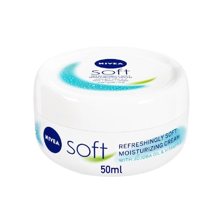 نيفيا سوفت كريم ترطيب 50 مللي-NIVEA SOFT MOIST. CREAM 50 ML