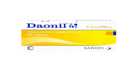 داونيل اقراص 2.5 /500 مجم-DAONIL M TAB 2.5/500 MG