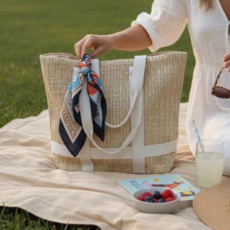 سلة قهوة قماش