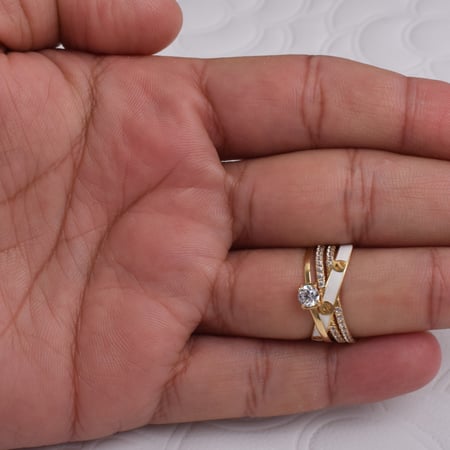 خاتم ذهب - وزن ذهب 3.12- عيار 18