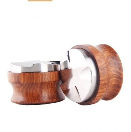 موزع قهوة خشبي بني Distributor Tamper 58 ملم