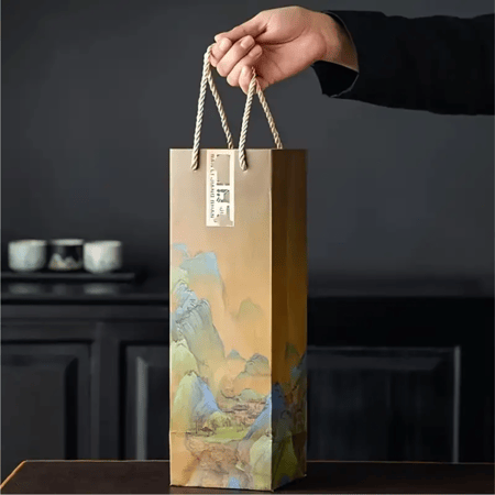 طقم اكواب يوانشان 55 مل سيراميك برسومات يدوية 4 قطع